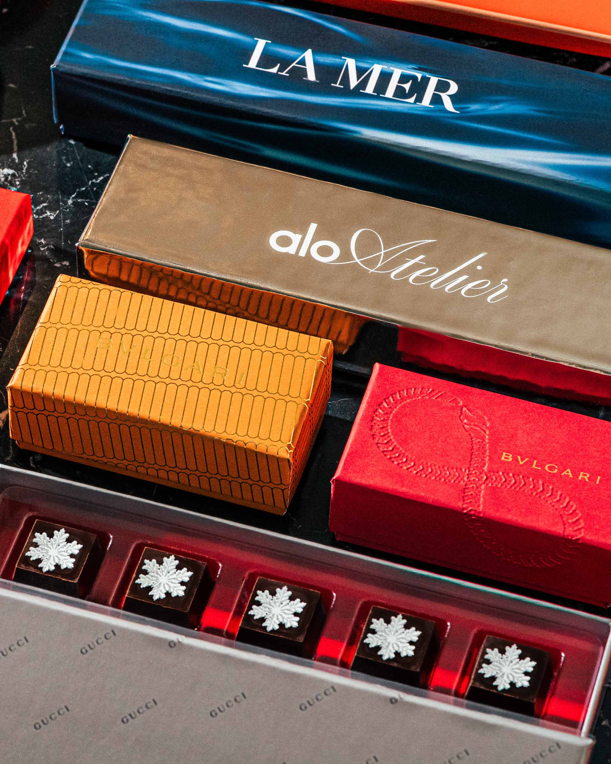 Chocolate gift presentation